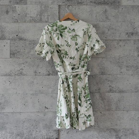 Abercrombie & Fitch - Angel Sleeve Wrap Mini Dress - Size S - Picture 2 of 4